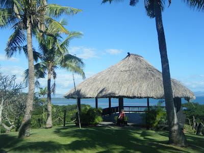 Overlooking the ocean