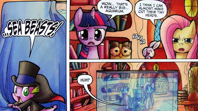Spike displays the sea beasts to Twi, Flutters and co