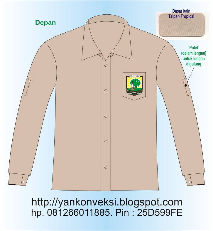 BAJU KEMEJA PESANAN DOSEN BIOLOGI UNAND BAHAN DASAR TAIPAN TROPICAL