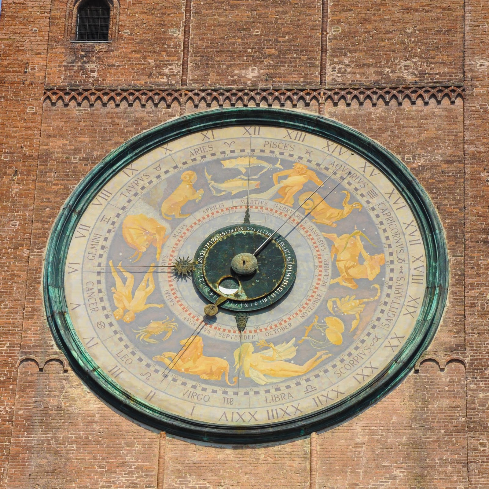 The astronomical clock, Campanile, Duomo, Cremona, Italy The astronomical clock, Campanile, Duomo, Cremona, Italy