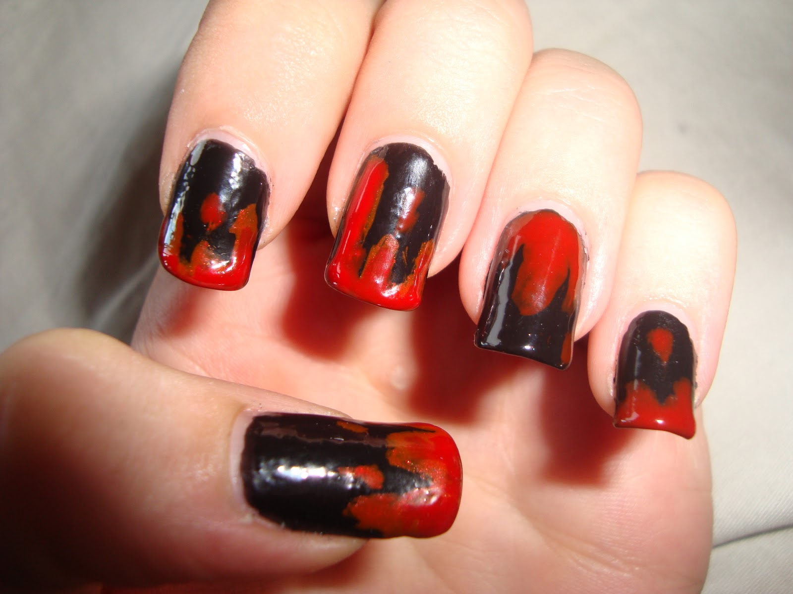 Scribbling With Polish: Bloody nails
