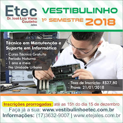 Vestibulinho ETEC - 1º Sem. 2018