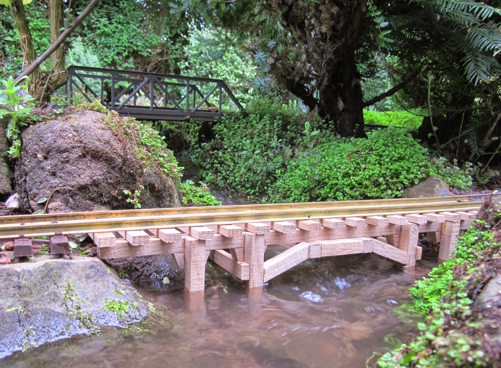 Peckforton Light Railway How I constructed a small wooden trestle bridge