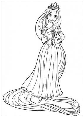  Tangled Coloring Pages Free 