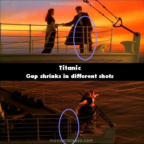 Titanic Movie Mistakes