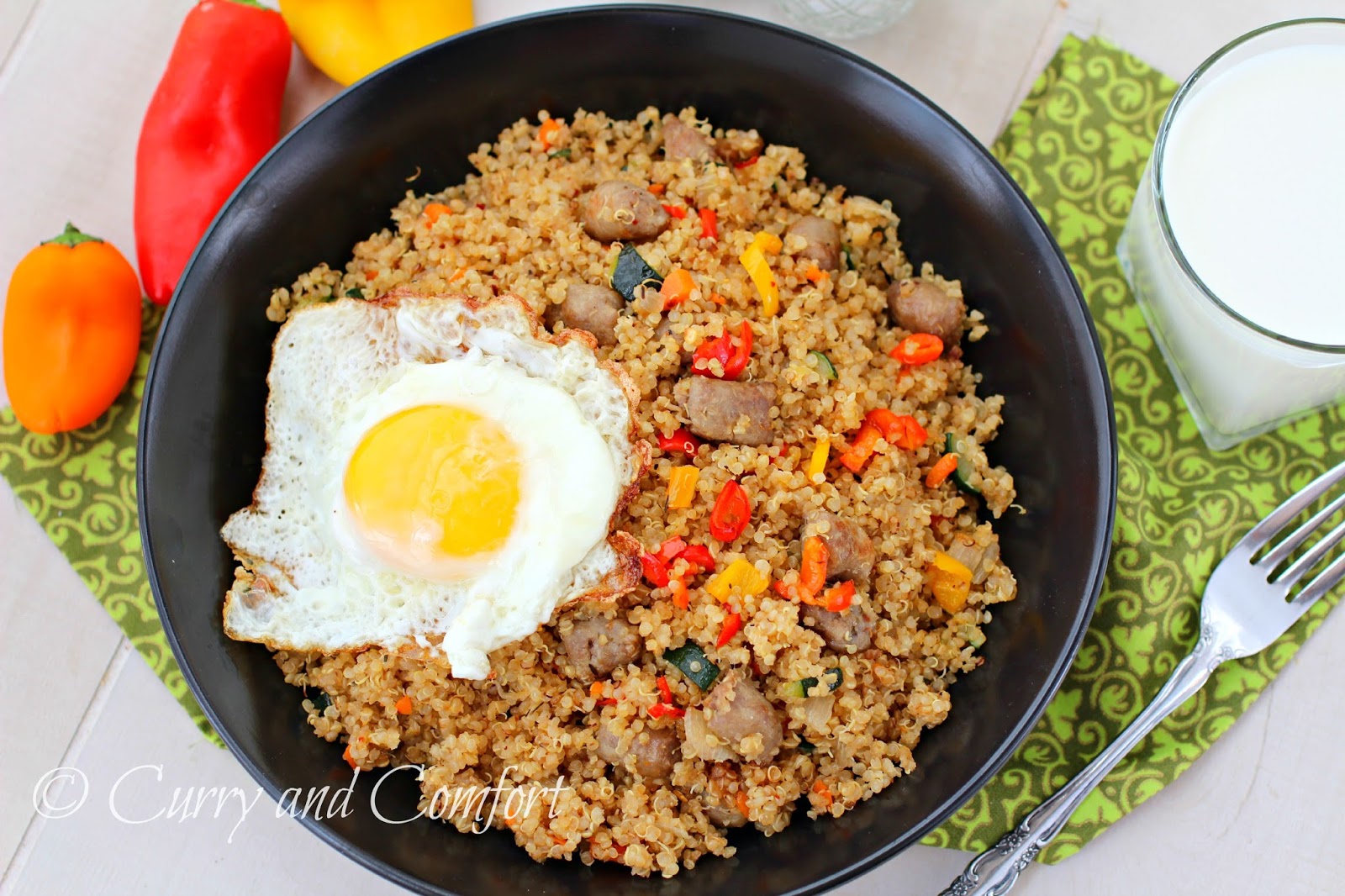Kitchen Simmer Quinoa and Sausage Breakfast Bowl