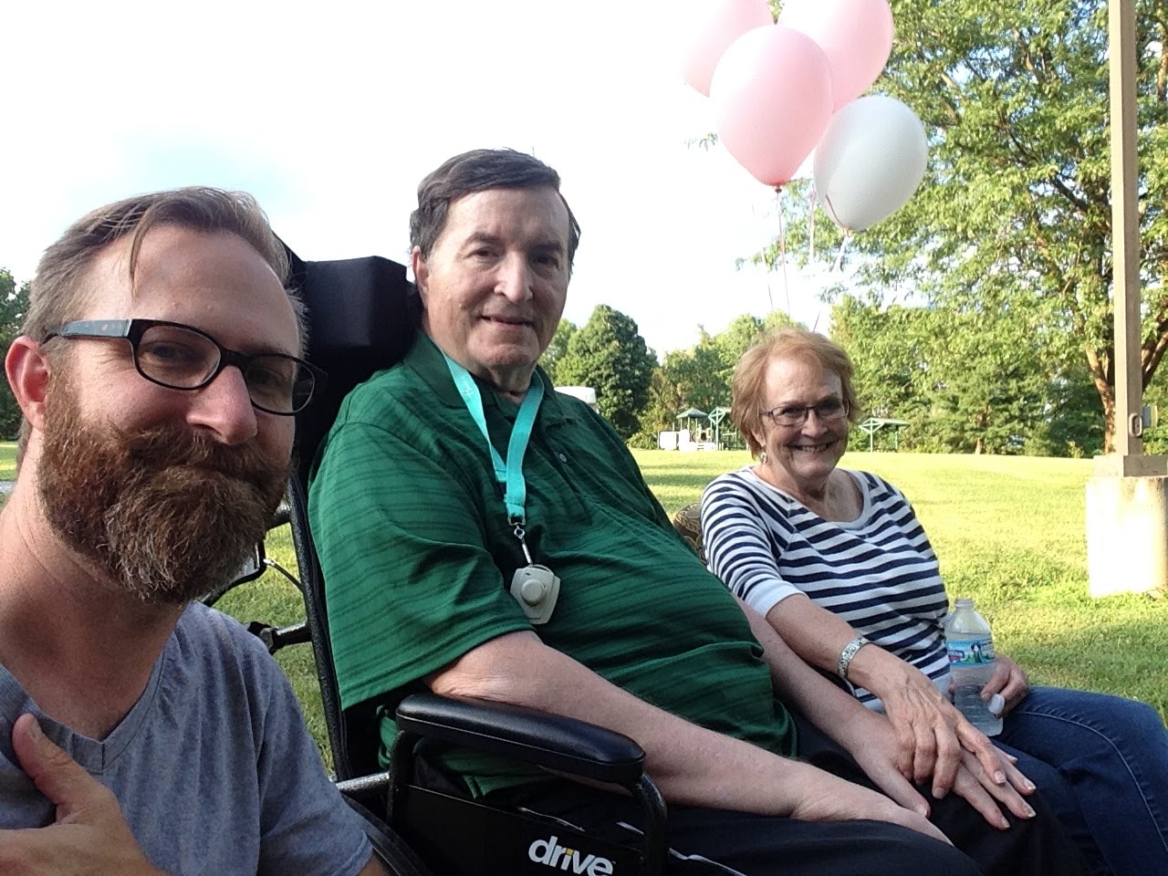 Happy birthday, Nancy! (Balloons compliments of Elmcroft)