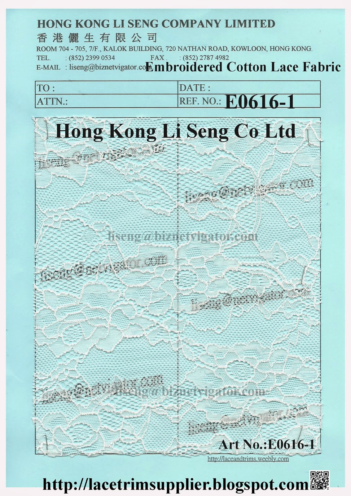 Mesh Lace Fabric Factory Wholesaler and Supplier - Hong Kong Li Seng Co Ltd