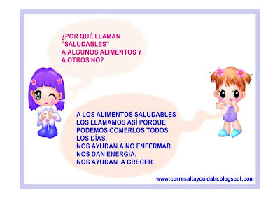 ALIMENTOS SALUDABLES AFICHES PARA NIÑOS http://corresaltaycuidate.blogspot.com