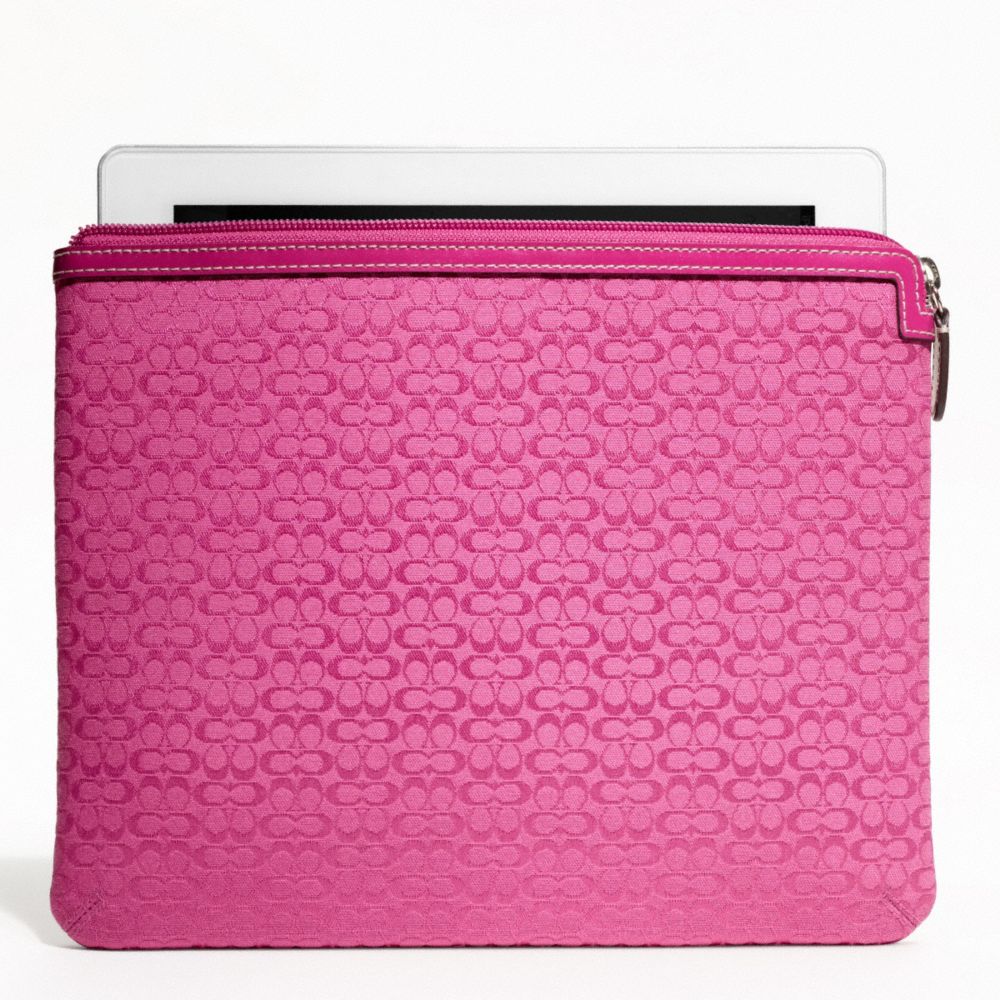 secretbargains2 Coach Mini Signature Tablet Case Sleeve 61992 SV/Punch