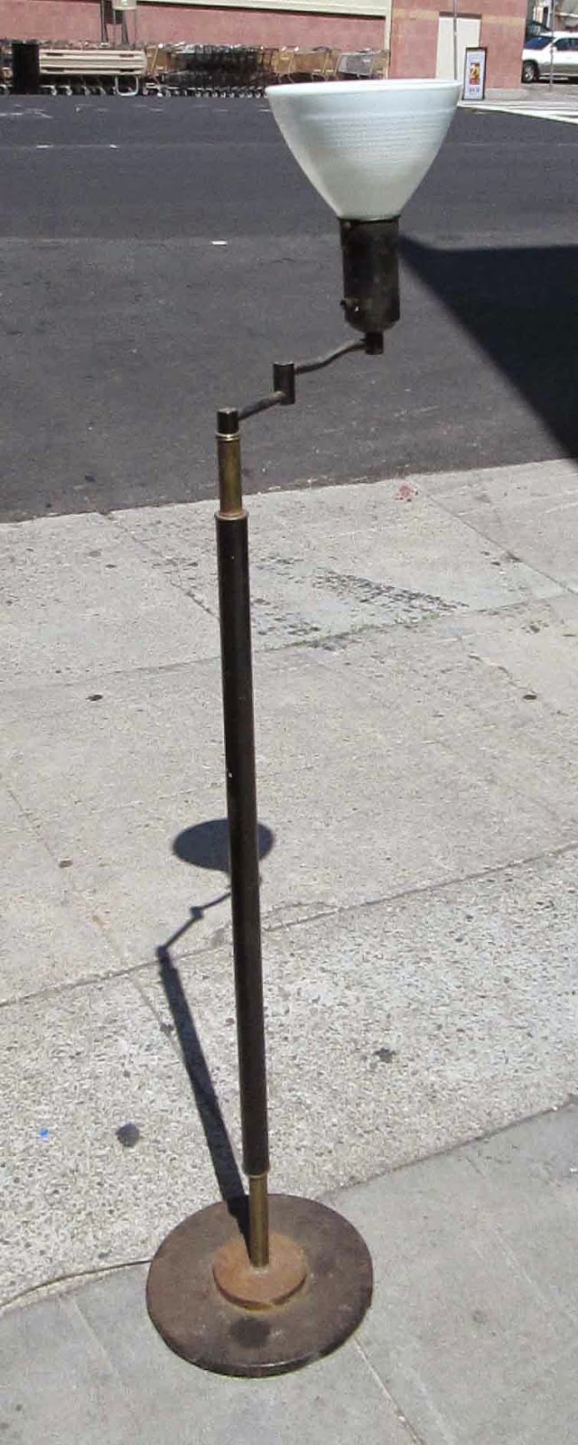 UHURU FURNITURE & COLLECTIBLES SOLD Vintage Floor Lamp with Globe 10