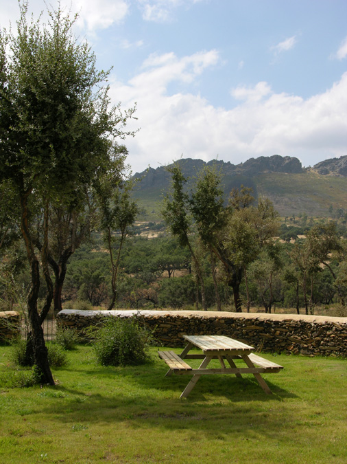 Jardín con vistas a la sierra