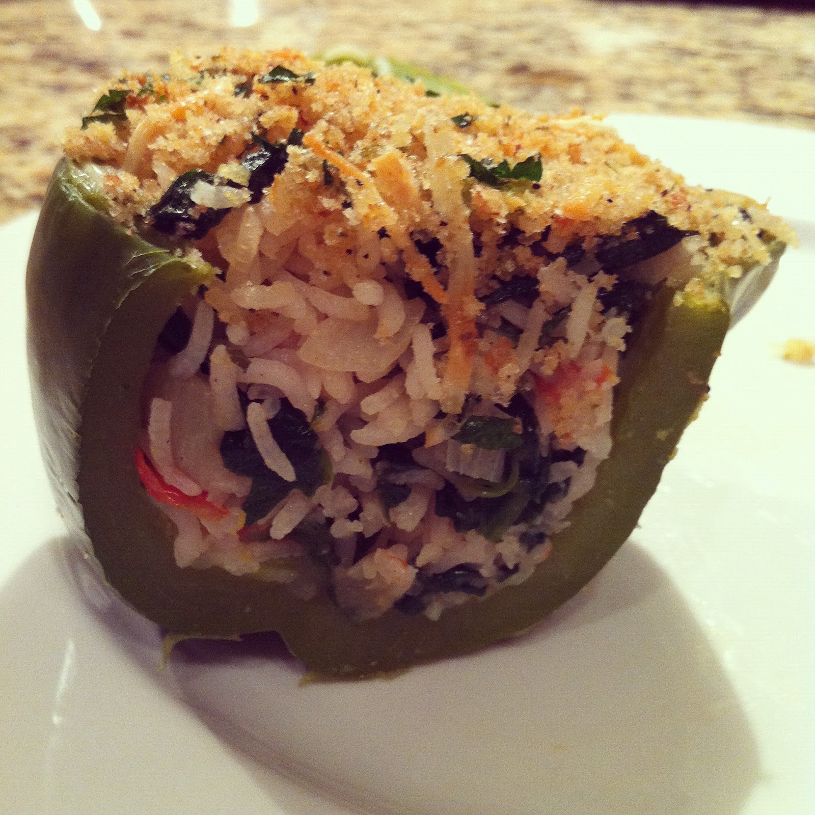 April's Cookin' Stuffed Bell Peppers w/ Hot Turkey Sausage (If You Want)