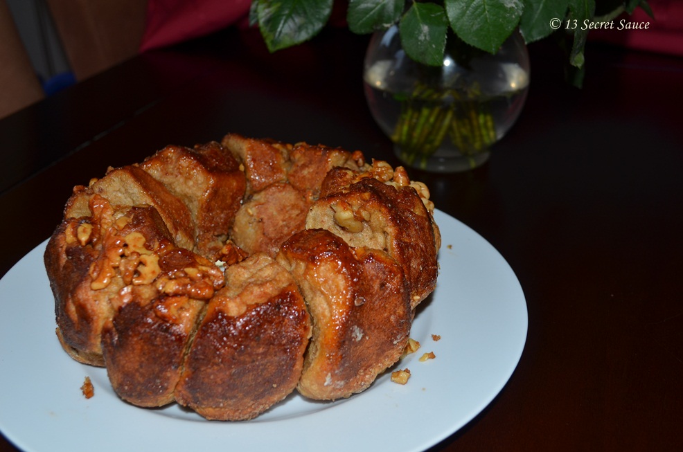 13 Secret Sauce Cream Cheese Stuffed Pull Apart Monkey Bread