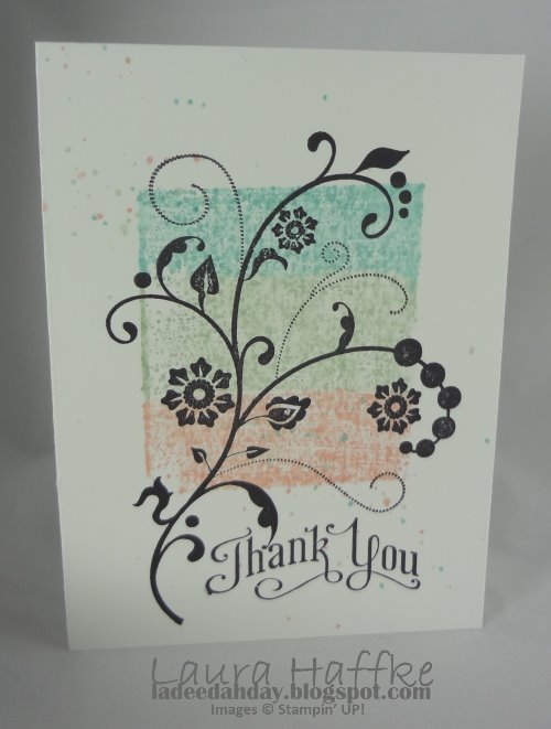 It's a La Dee Dah Day! SINGLE LAYER CARD FLOWERING FLOURISHES