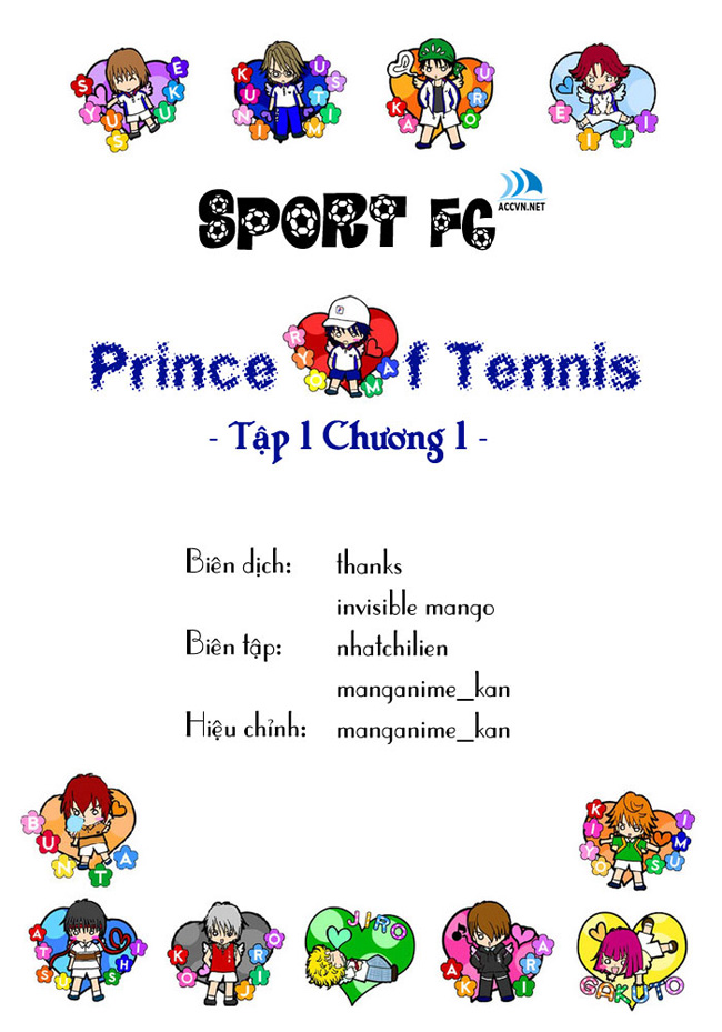Prince of Tennis chap 1 Trang 1 Prince of Tennis chap 1 Trang 1