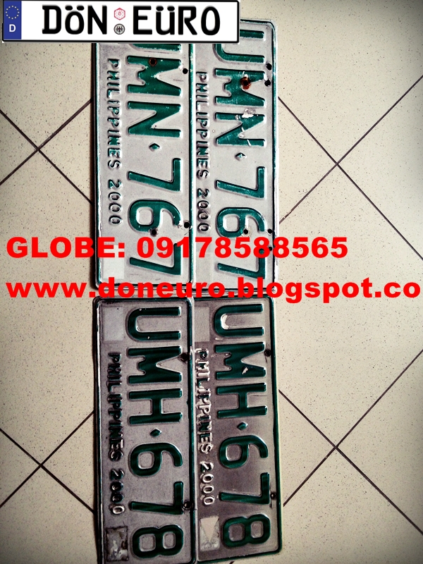 donEURO Manila Car Accessories Philippine Plate Restoration