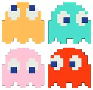 pac ghosts pacman inky fantasmas blinky clyde localisation duchy nowego tajemnice roku locali imgur