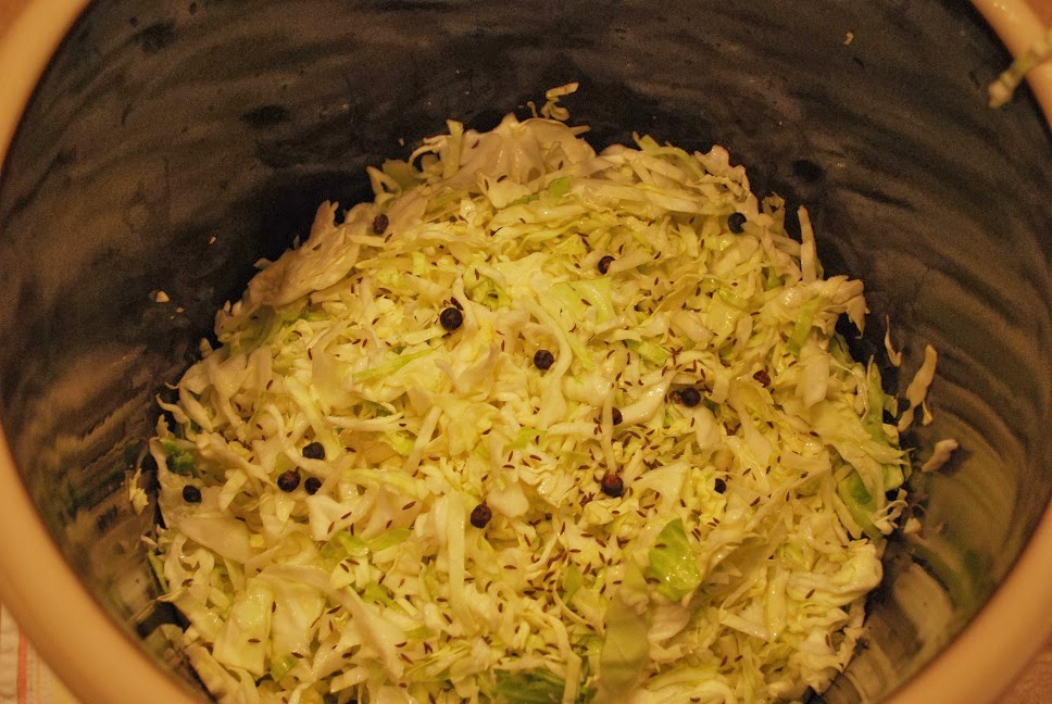 Just the Right Size Making New Year's Sauerkraut