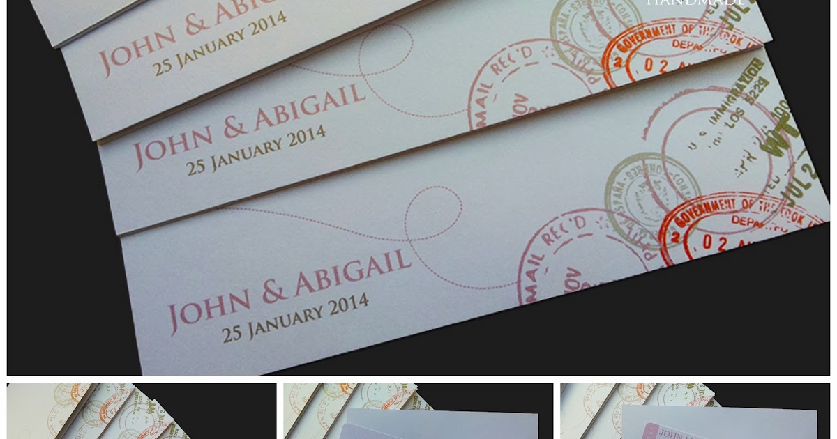 Wedding Card Malaysia Crafty Farms Handmade : Wedding Boarding Pass ...