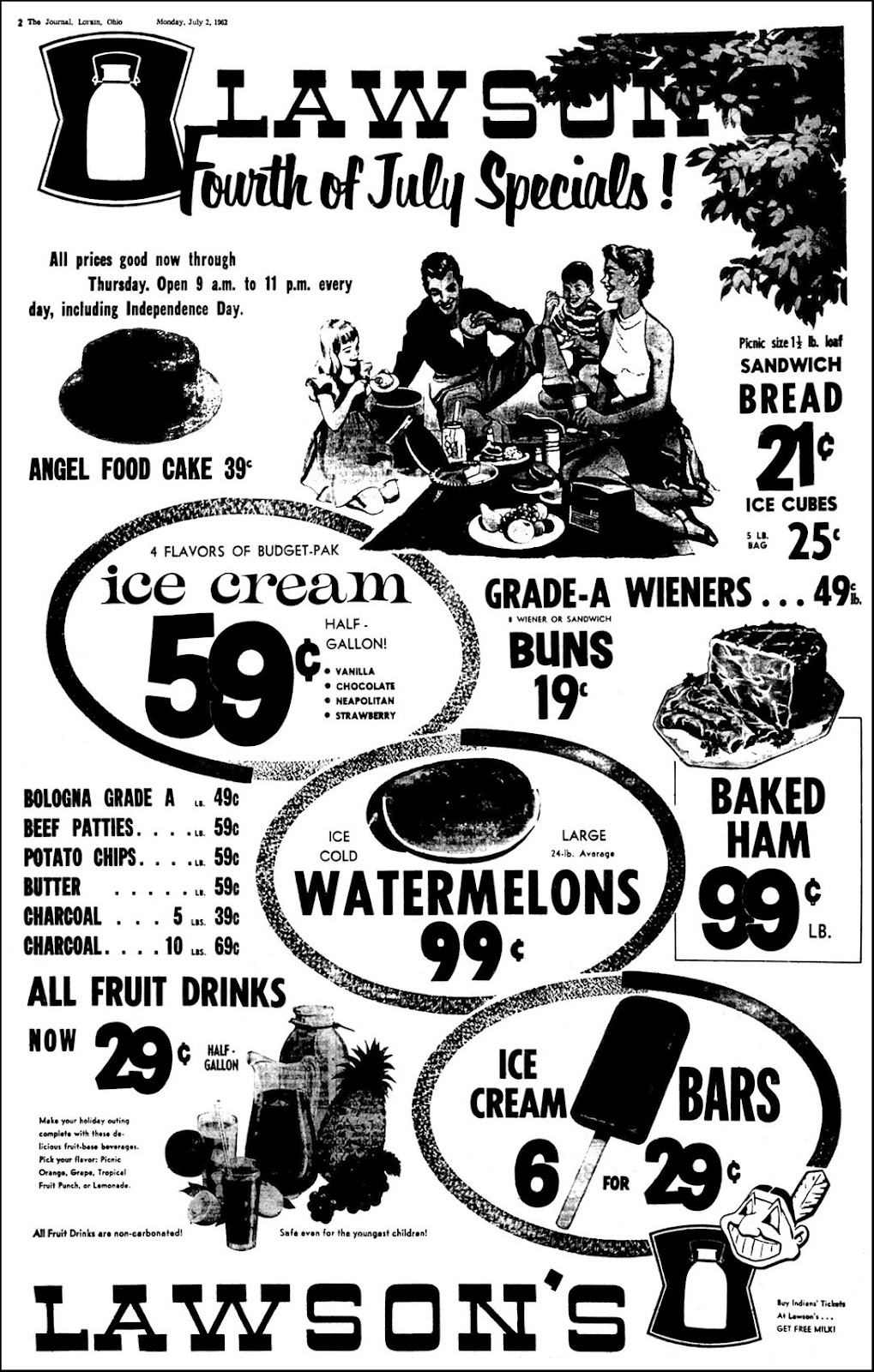 Brady's Bunch of Lorain County Nostalgia Lawson's Fourth of July