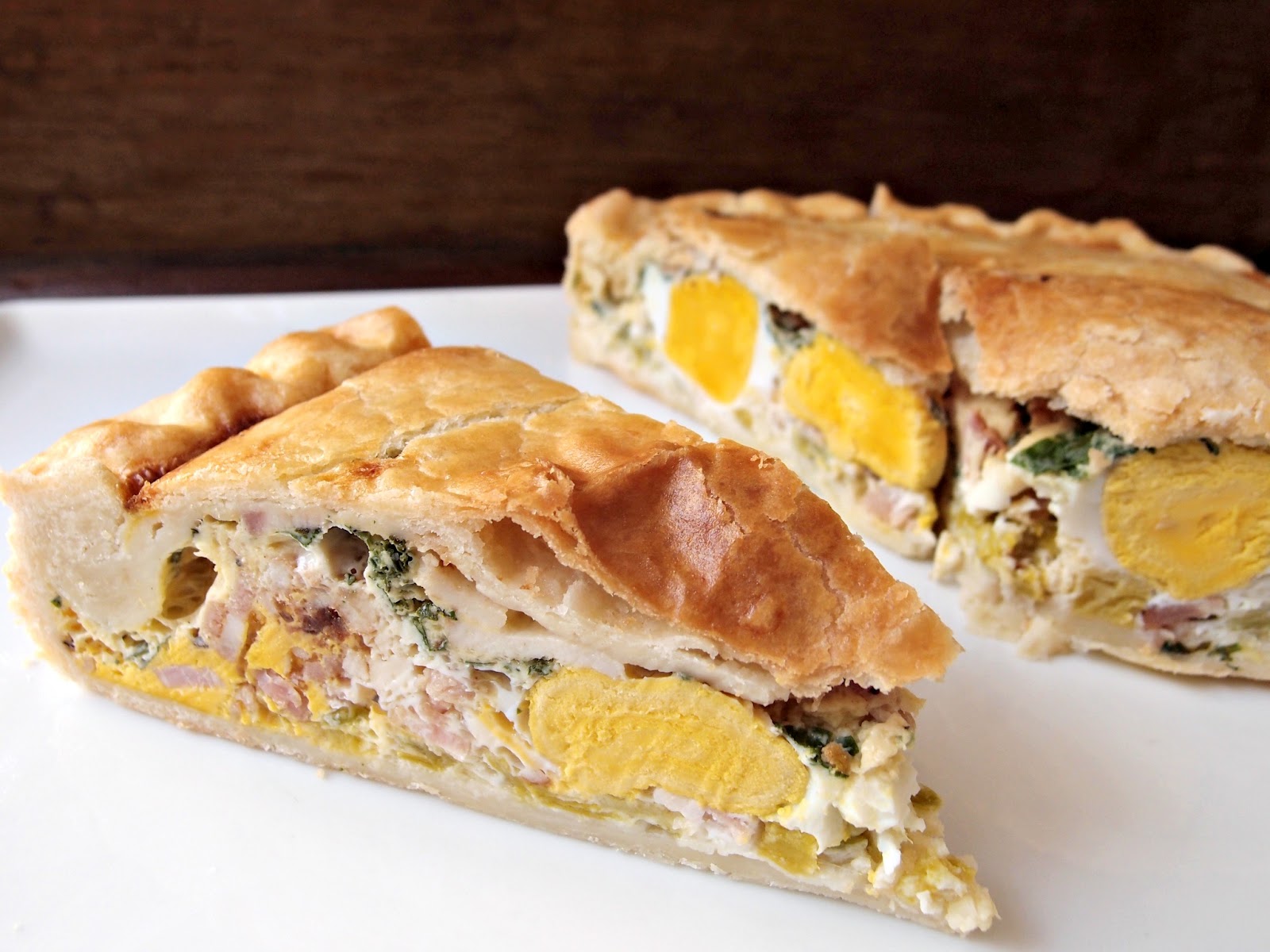 Milk and Honey Egg and Bacon Pie