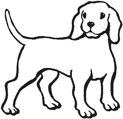 Line Drawing :: Clip Art :: Puppy :: Dog