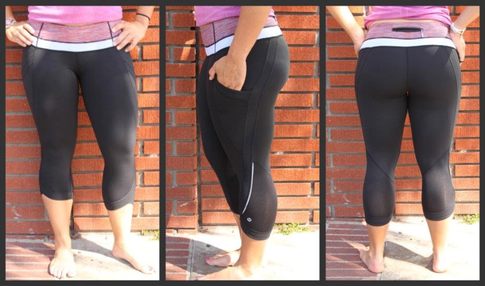 lululemon addict new run chase me crop colors