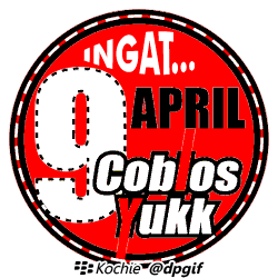 DP BBM Coblos Pemilu 9 April Animasi PP BlackBerry Bergerak Gif