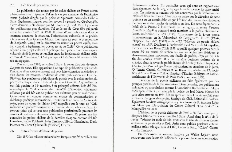 BERCHENKO, Pablo., "Stratégies de l'édition de la poésie chilienne de l'exil en France (1973-1990)"