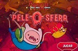 Jake dejó olvidado su teléfono en Nocheosfera, Recuperalo y escapa antes de que Finn y Jake sean devorados por los demonios. Para jugar a esta nueva aventura de Finn y Jake utiliza las teclas de flecha para saltar, moverte y usar poderes especiales de Jake. Utiliza la barra espaciadora para usar la espada de Finn. Hora de Aventura Pele-O-Sfera