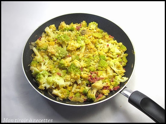 Recette Poêlée de chou Romanesco à la crème