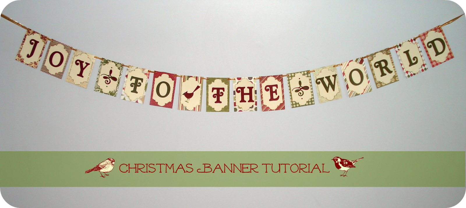 Silver Boxes: Christmas Banner Tutorial