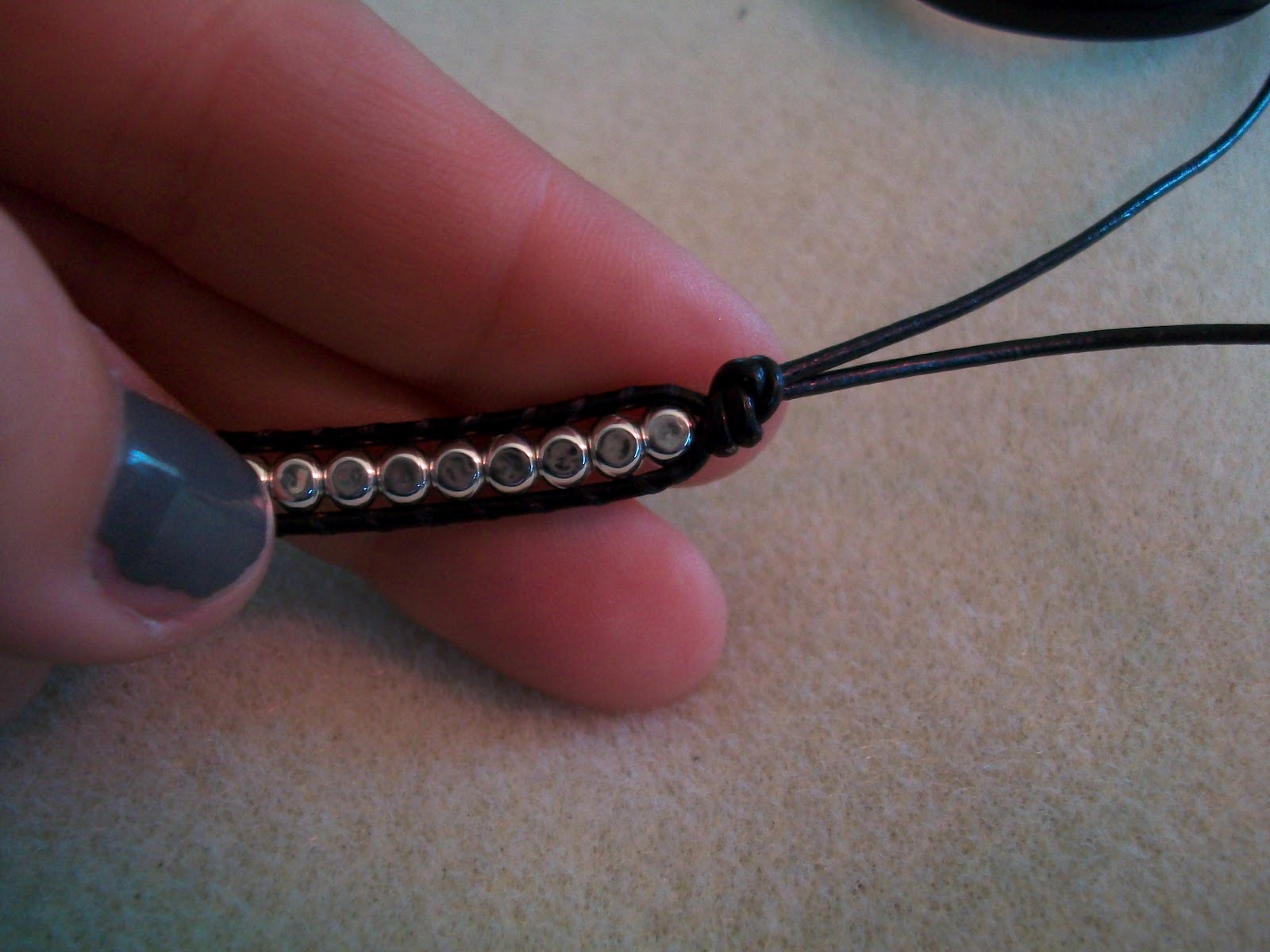 The Eclectic H Leather Wrap Bracelet Tutorial