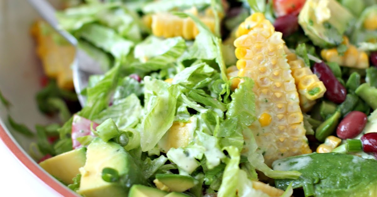 Milk and Honey Mexican Chopped Salad with Mexican Green Goddess Dressing