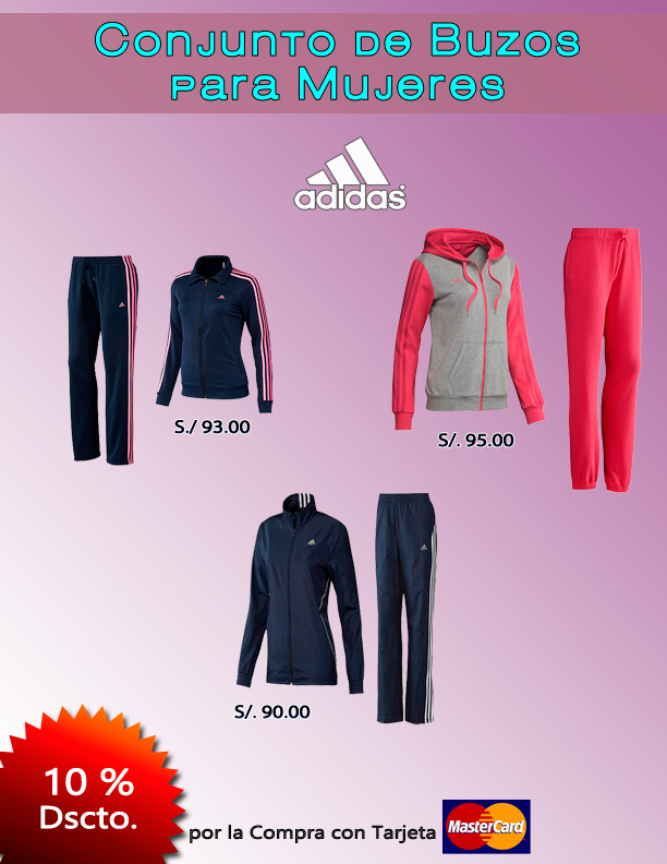 conjunto de buzo adidas mujer
