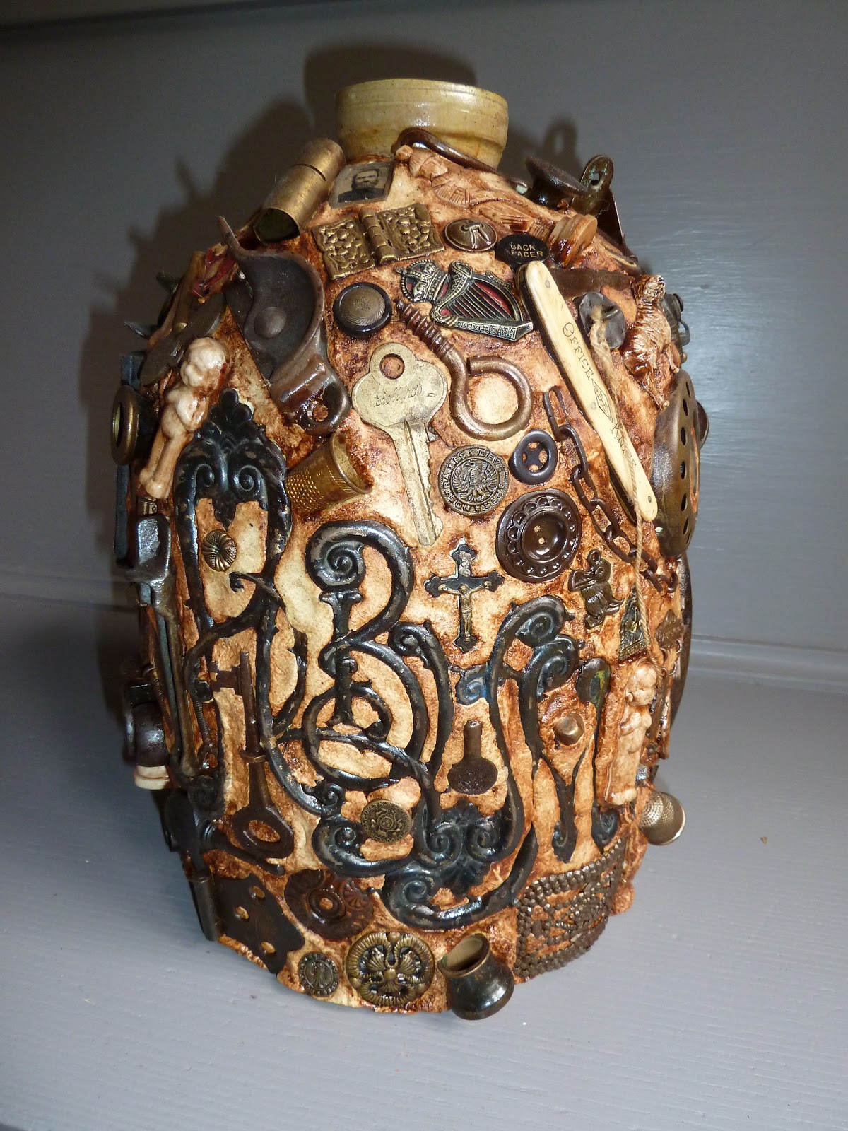 A Vintage Green Life MEMORY JUG.......