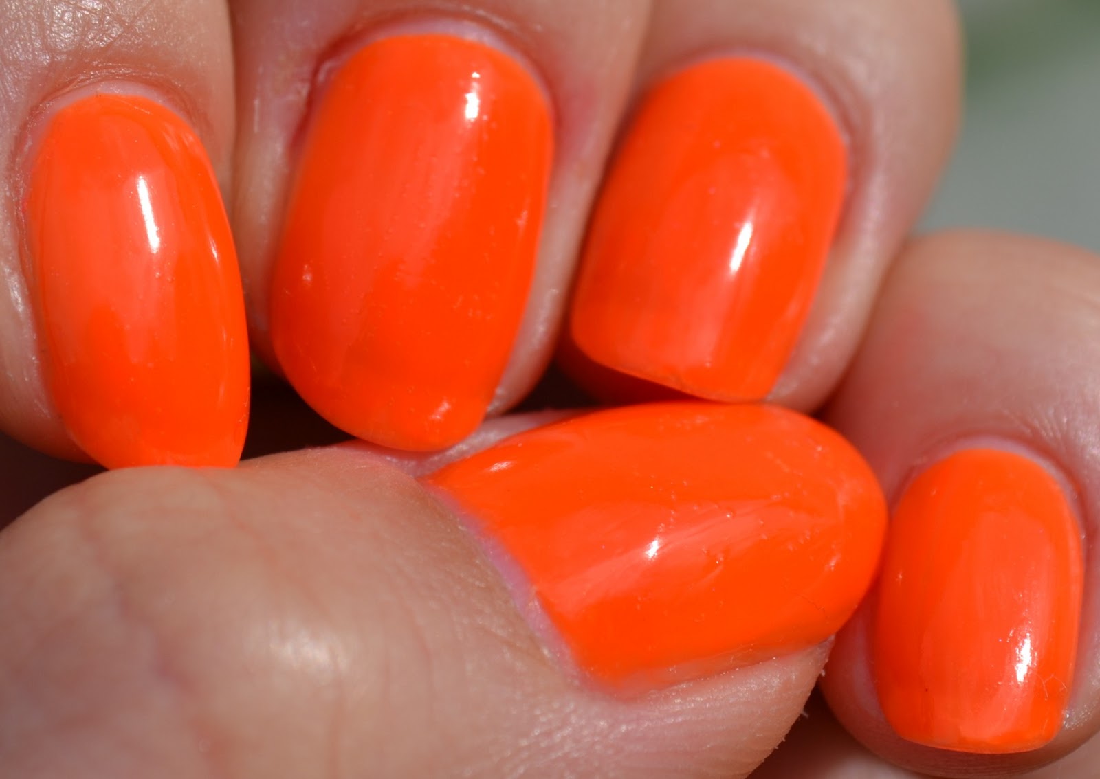 8. Neon Orange and Purple Floral Nail Design - wide 2
