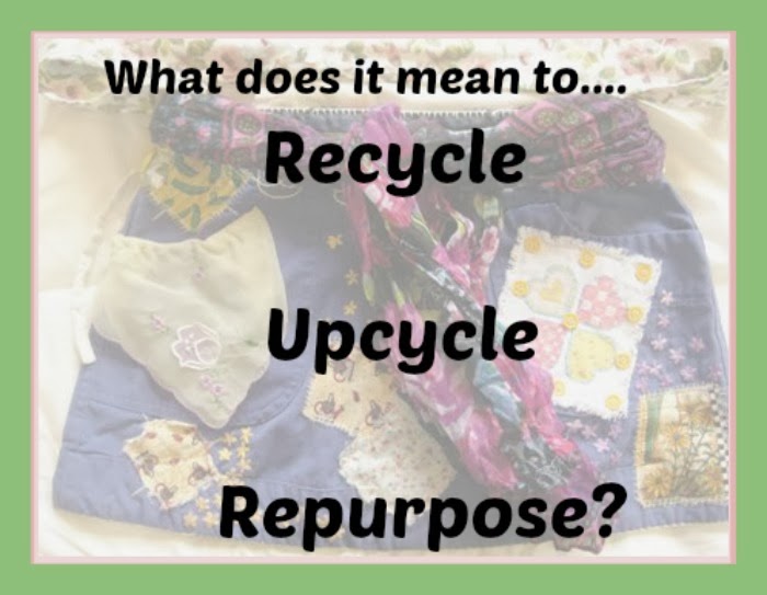 Going Grey and Slightly Green What does it mean to recycle, upcycle and repurpose?