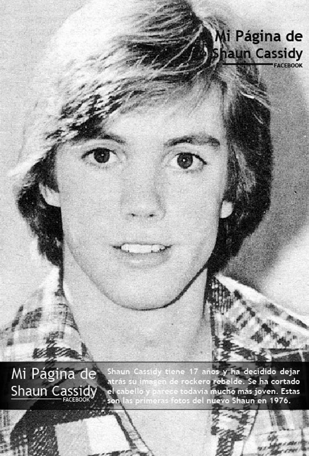 Mi página de Shaun Cassidy SHAUN A LOS 17 AÑOS