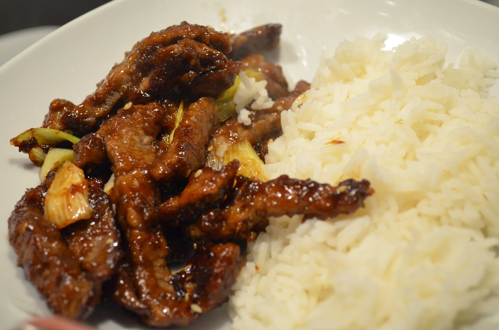 Mongolian Beef and Spring Onions Stuff and Spice