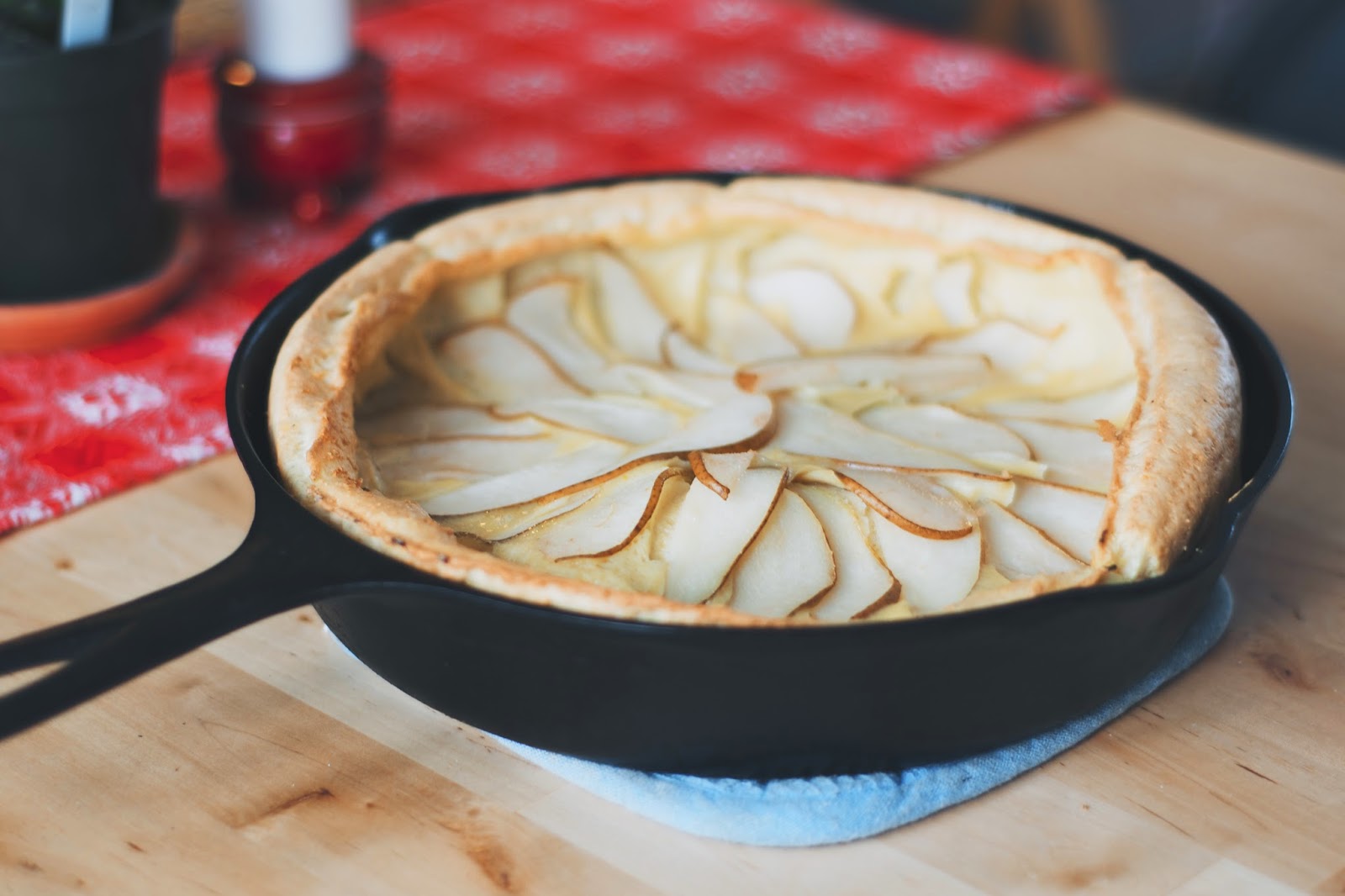 The Ginger Cook Oven Puffed Pear Pancake (Pannekoeken)