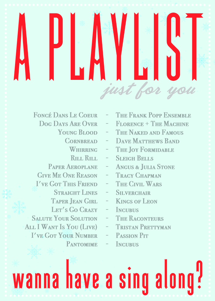 LAST MINUTE GIFT IDEA PRINTABLE PLAYLIST & SUSTAINABLE WRAPPINGS Triple Max Tons