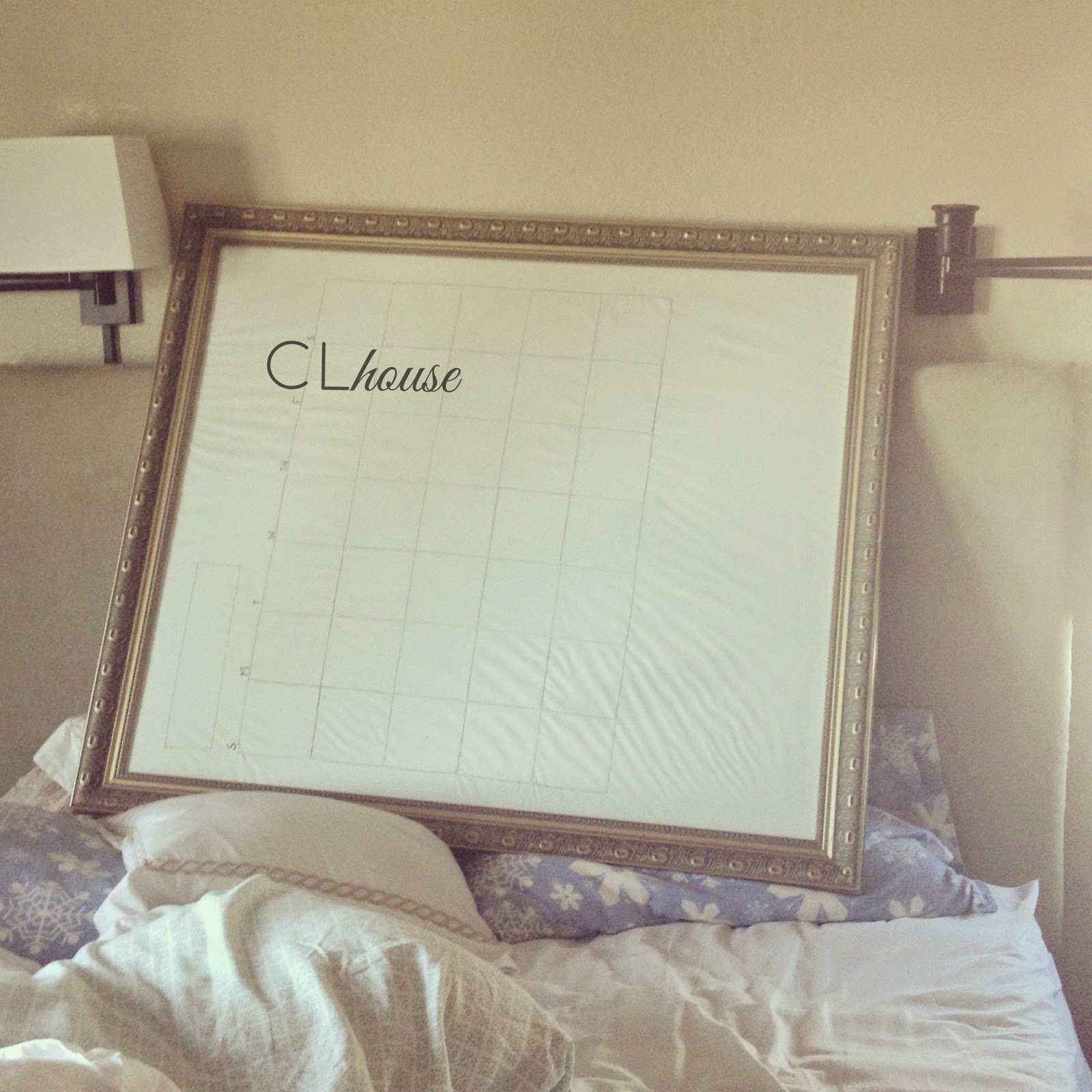 Creative Little House Painting on a Glass Picture Frame