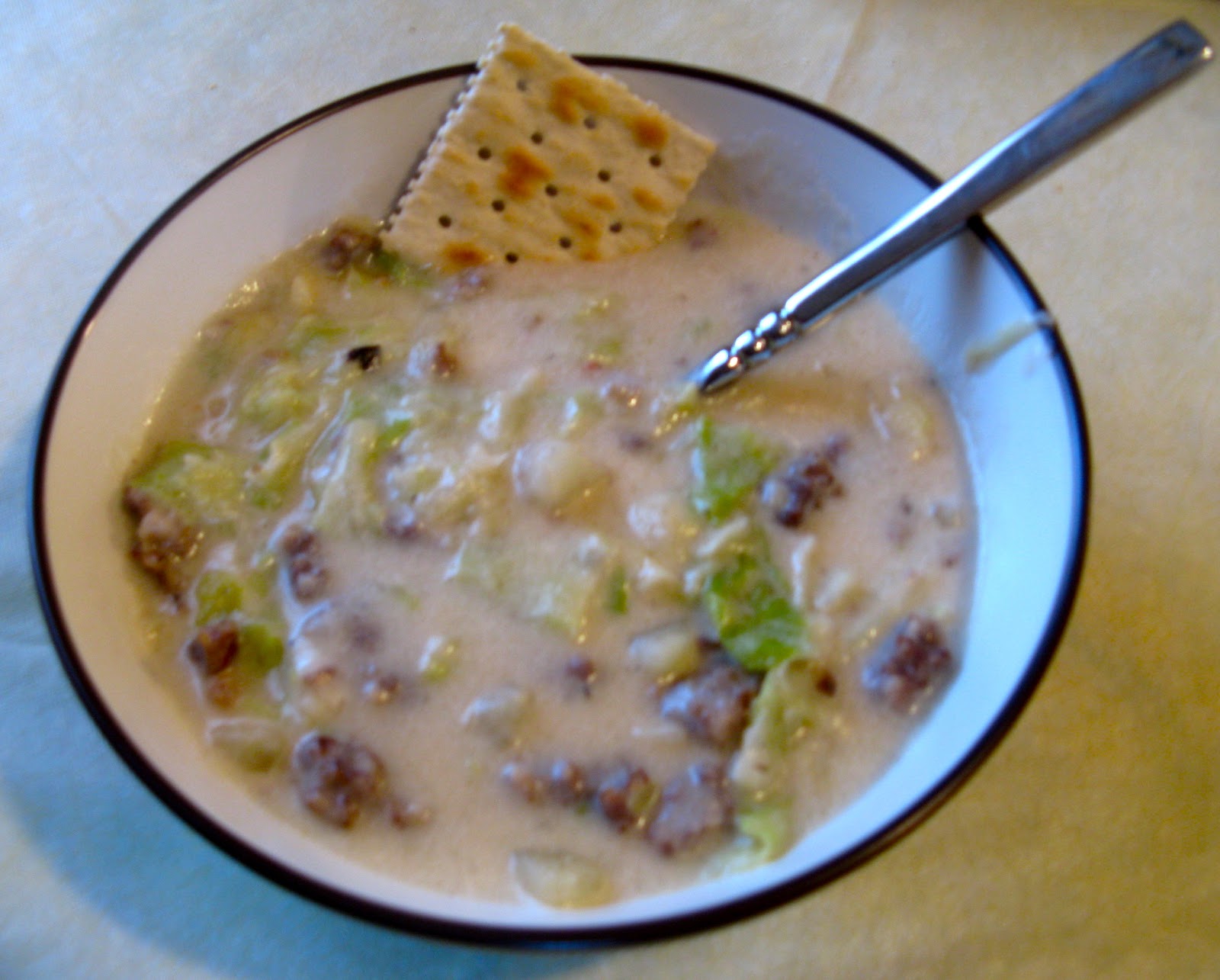 My Retro Kitchen Reader Recipe Submission German Sausage Chowder