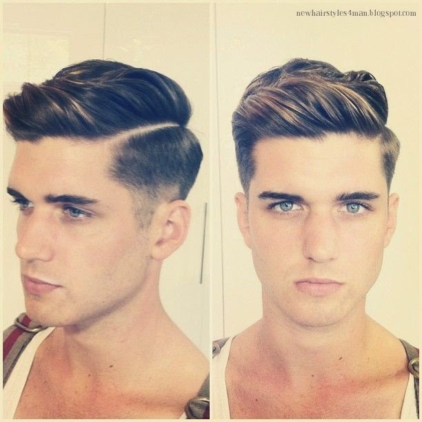 Side Part Pompadour Hairstyles For Man