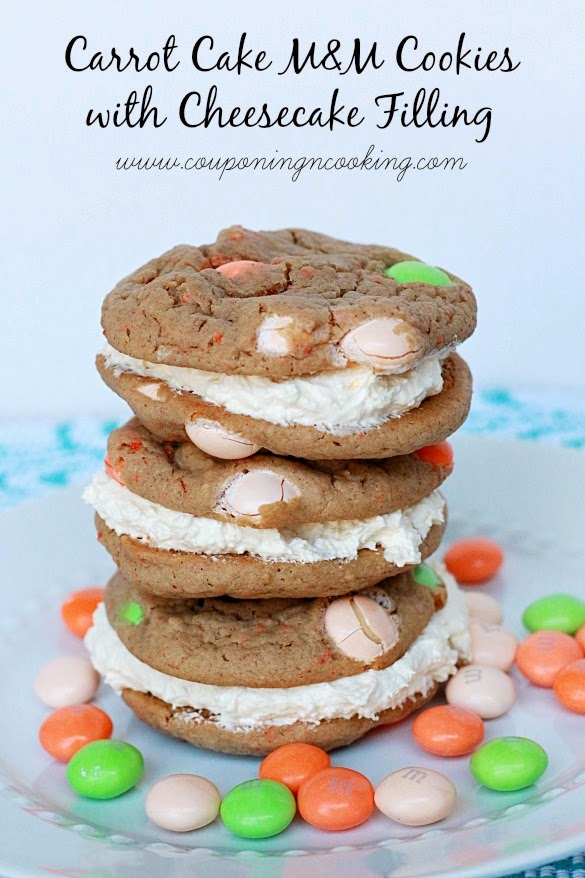 Tobins' Tastes Carrot Cake M&M Cookies With Cheesecake Filling