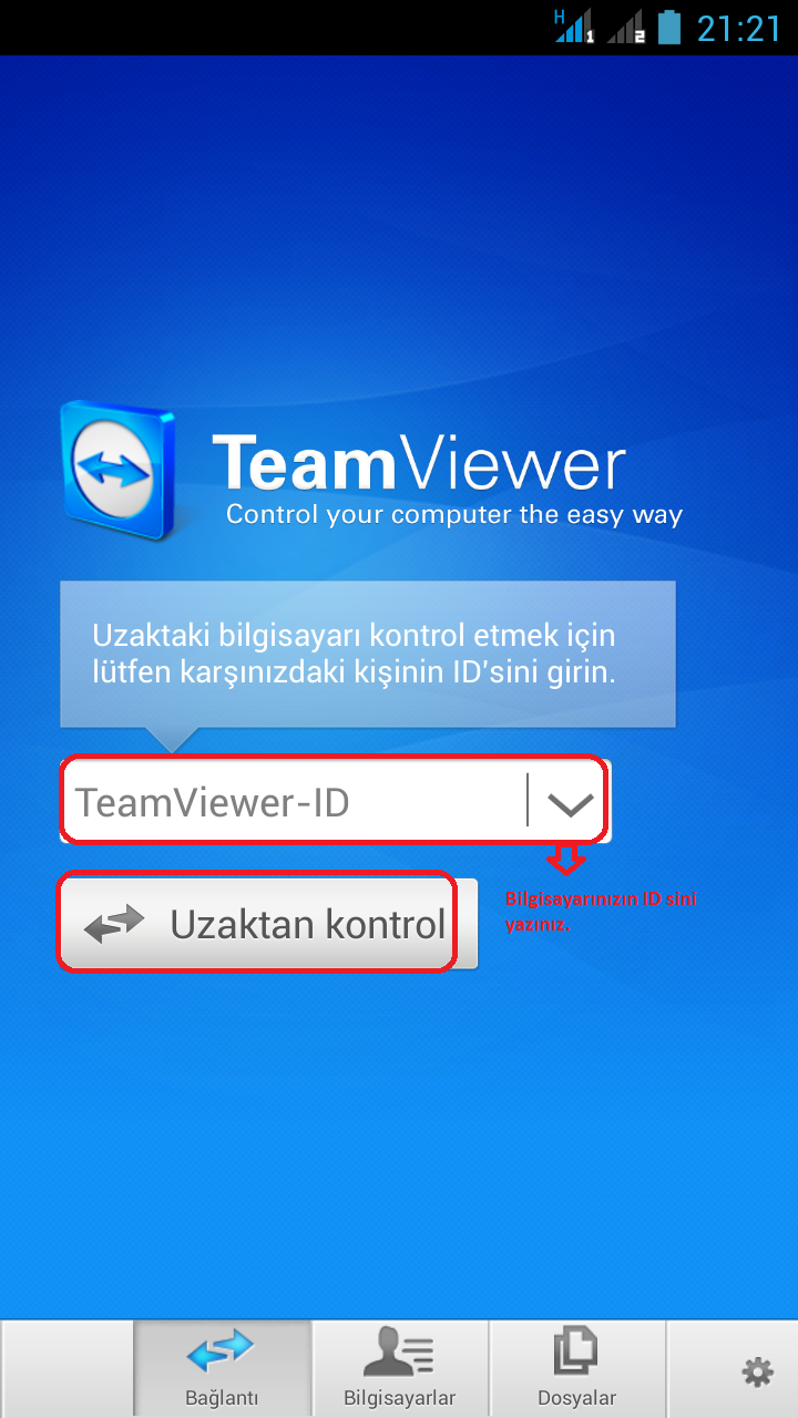 NoktaYardım Teamviewer Android Kullanımı