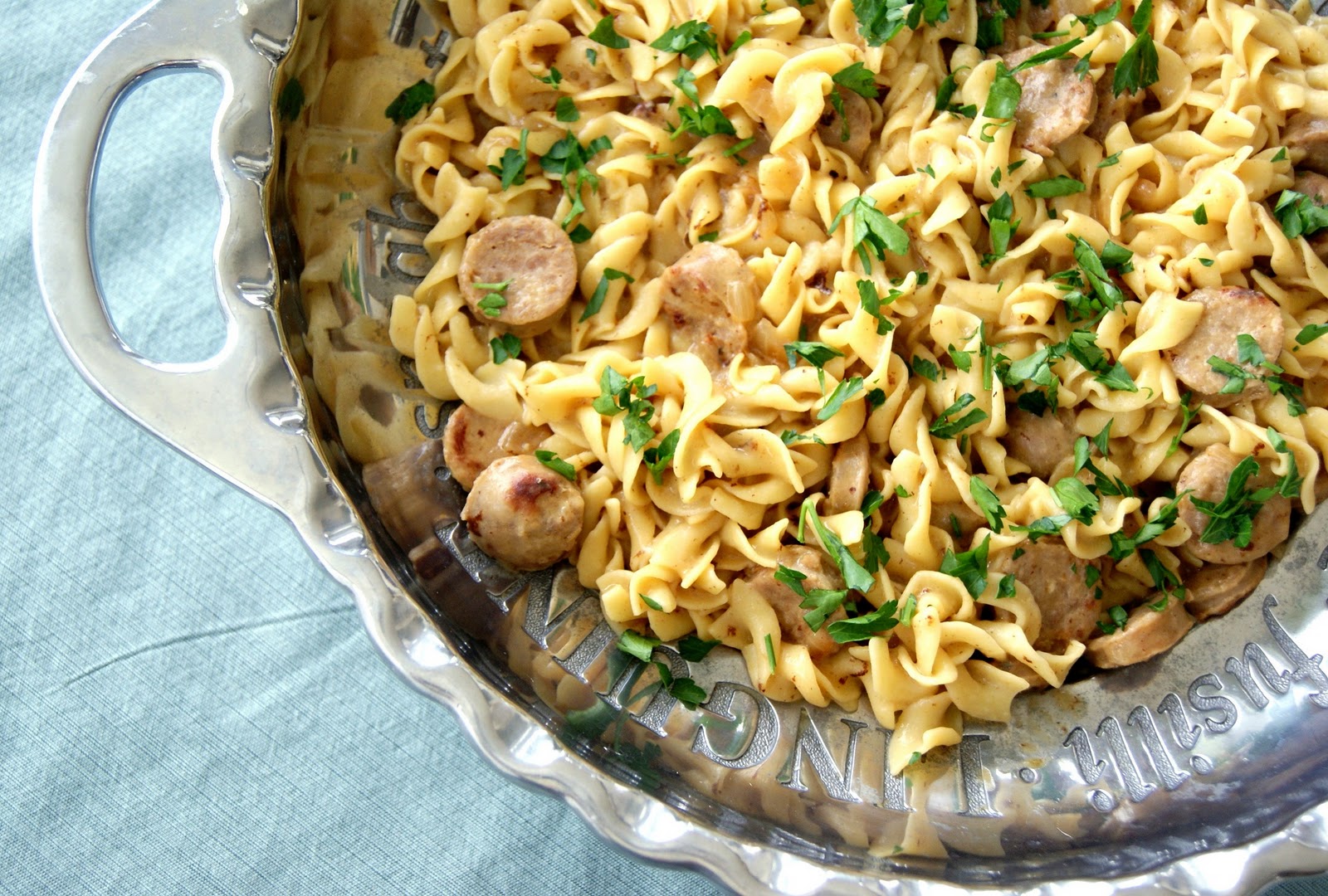 Alice and the Mock Turtle Sweet Italian Sausage and Pasta