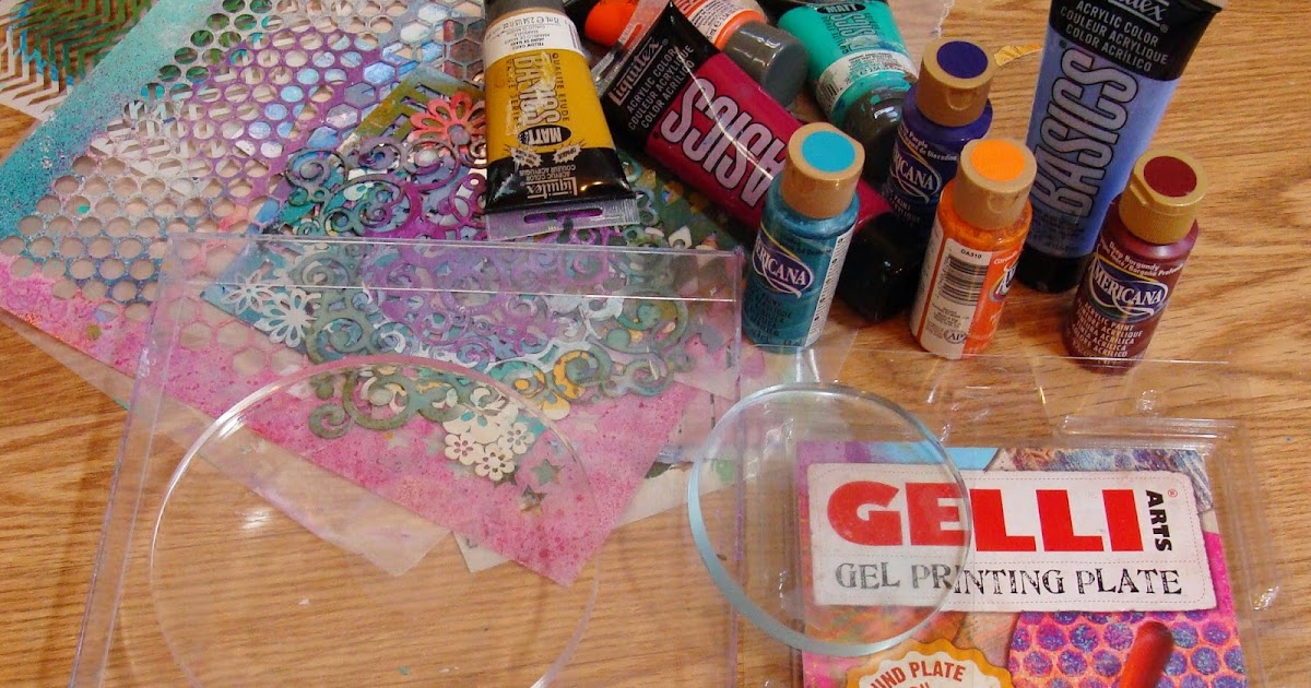 My Art Journal Round Gelli Plate Tutorial Part 1